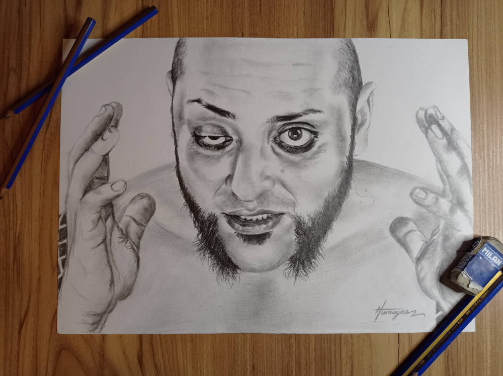 Charcoal Portrait of Hayko Cepkin